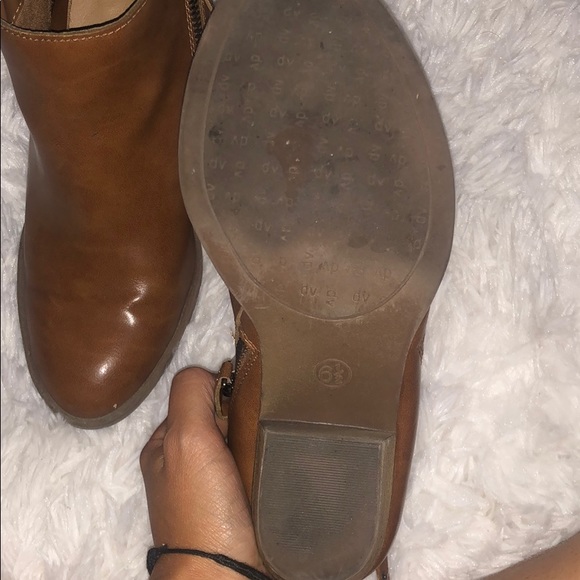 Brown double zipper booties - Picture 8 of 8